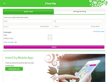 Tablet Screenshot of intercity.co.nz